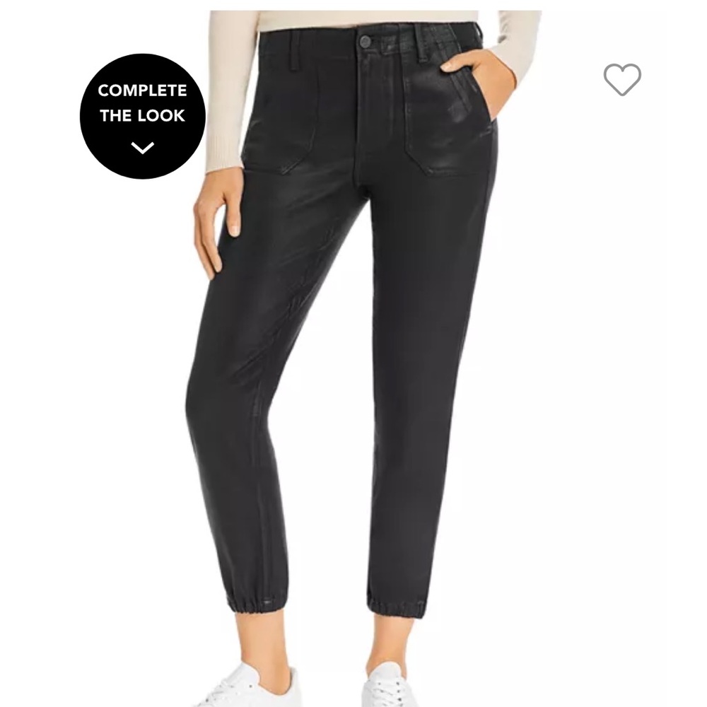 NWT!  Paige Mayslie coated jogger in black